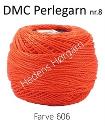 DMC Perlegarn nr. 8 farve 606